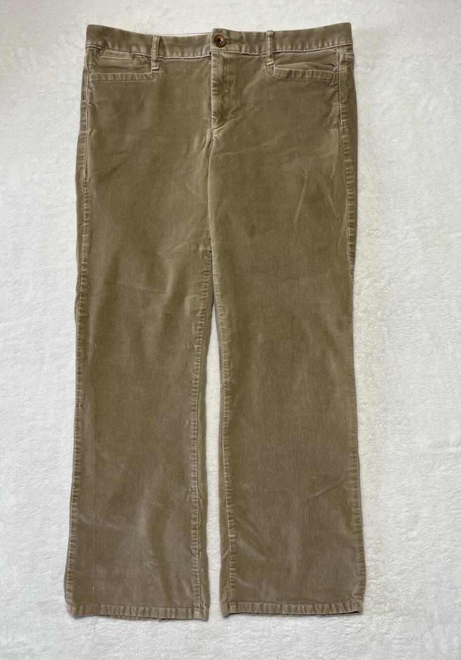Banana Republic Pants Womens 30 Beige Corduroy Chino Straight Stretch Pockets